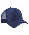 CASQUETTE De Travail Réglable Américaine HALF MESH TRUCKER - BEECHFIELD Couleur FRENCH NAVY