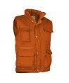 GILET De Travail Sans Manche Multipoche Pas Cher REPORTER - VALENTO Couleur ORANGE