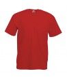 T-shirt VALUEWEIGHT en coton de Fruit of the Loom (165g) Couleur ROUGE