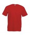 T SHIRT De Travail VALUEWEIGHT - FRUIT OF THE LOOM Couleur ROUGE