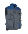 Gilet de travail THUNDER bicolore et sans manches Couleur 51-GRIS/BLEU