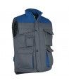 Gilet De Travail Sans Manche Pas Cher THUNDER - VALENTO Couleur 51-GRIS/BLEU