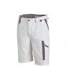 Bermuda de travail WHITE & PRO Molinel en coton/polyester Couleur BLANC