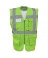 Gilet Haute Visibilité avec porte badge - YOKO Couleur LIME