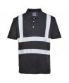 Polo Lona Bandes Réflechissantes - Portwest Couleur NOIR