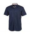 Chemise en coton homme avec manches courtes (BRANDY) Couleur NAVY