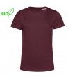 T Shirt De Travail Femme Personnalisé et Écologique - B&C Couleur BURGUNDY