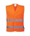 Gilet Haute Visibilité C474 - Portwest Couleur ORANGE FLUO