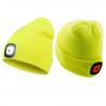 BONNET DE SÉCURITÉ FLUO COQUÉ 2 LED USB - SURFLEX Couleur JAUNE FLUO